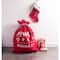 DII&#xAE; Do Not Open Santa Drawstring Gift Bag